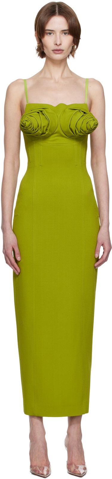 Šaty Jean Paul Gaultier Jean Paul Gaultier 'The Conical Bra Cup' Maxi Dress Zelené | 25/33-F-RO330-J081-43, 0