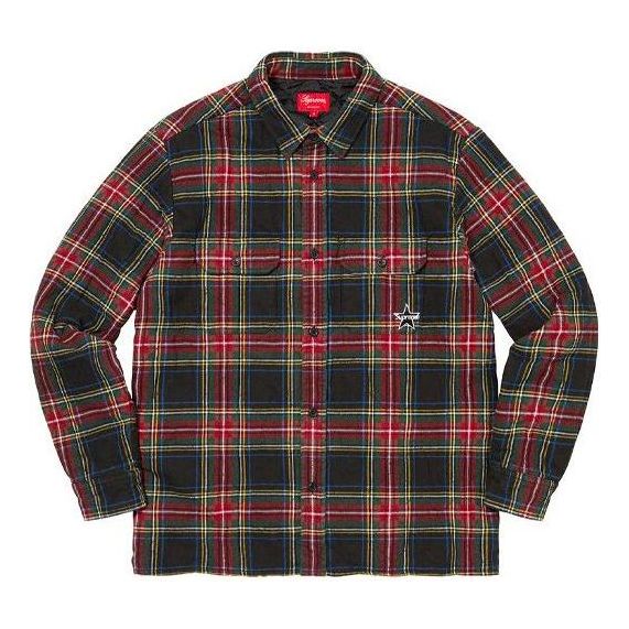 Košeľa Supreme Plaid Flannel Shirt Červená | SUP-FW21-295