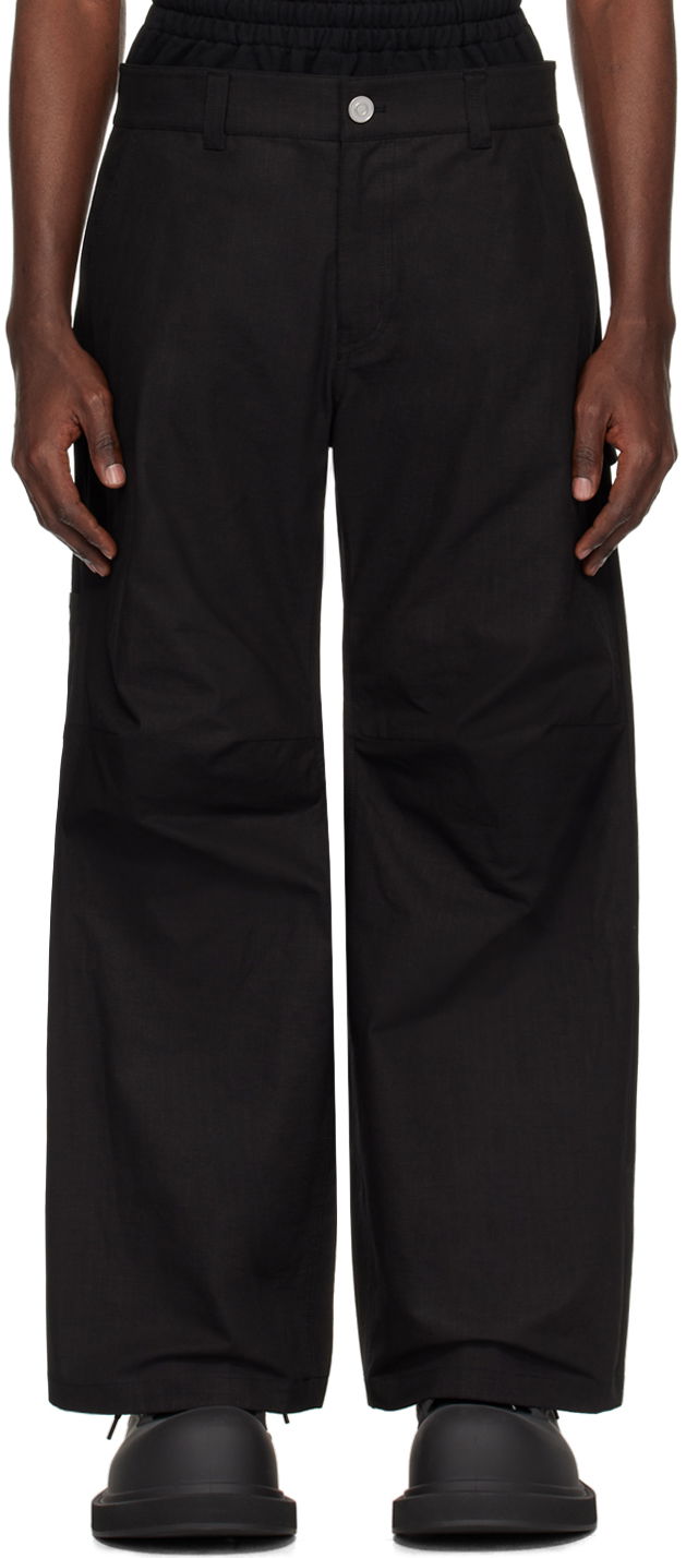 Cargo nohavice We11done Layered Trousers Čierna | WD-PT1-24-318-M-BK, 0