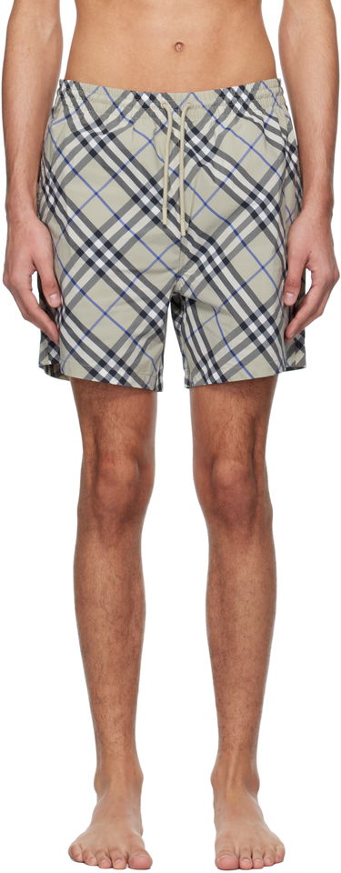 Plavky Burberry Burberry Check Shorts Béžová | 8108202, 0