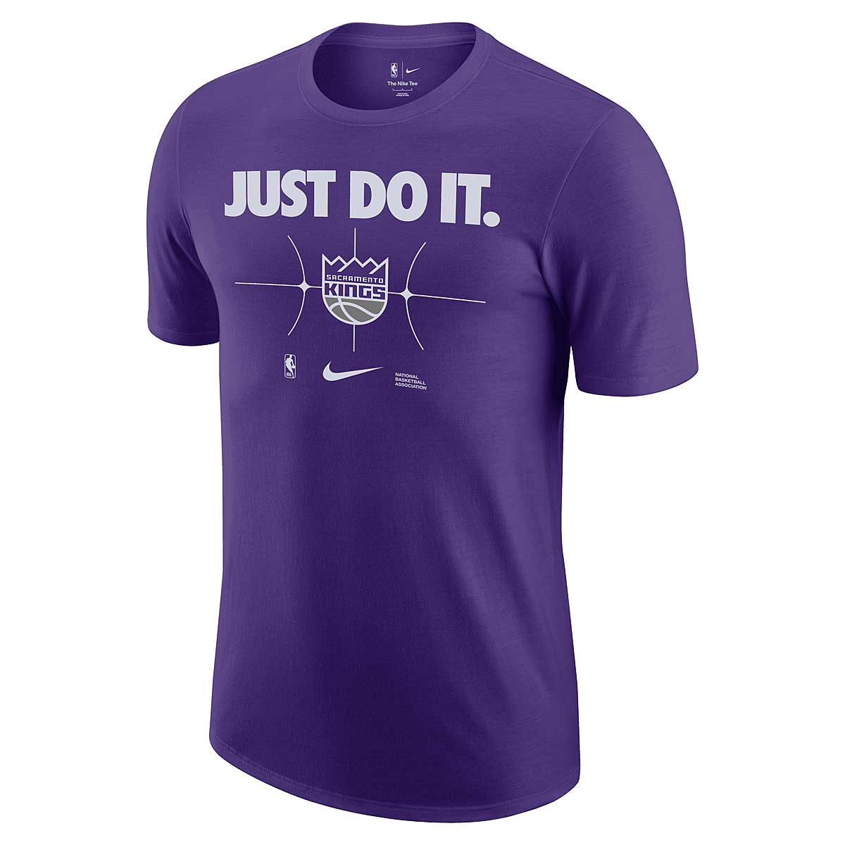 NBA SACRAMENTO KINGS ESSENTIAL JUST DO IT T-SHIRT, FIELD PURPLE