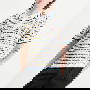 Polo tričko Casablanca Wavy Pattern Tuck Stitch Polo Shirt Rôznofarebný | M-SP26-KW-1260-01, 2