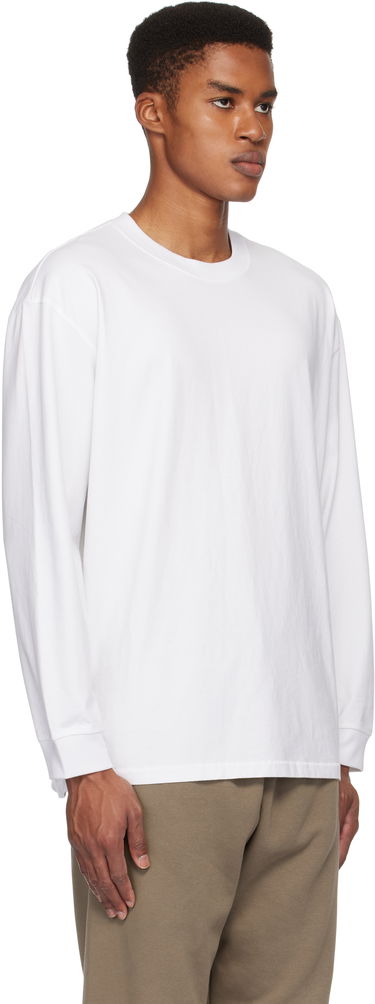 Tričko SKIMS Heavyweight Cotton Relaxed Long Sleeve T-Shirt Biela | LS-LST-7893M, 1
