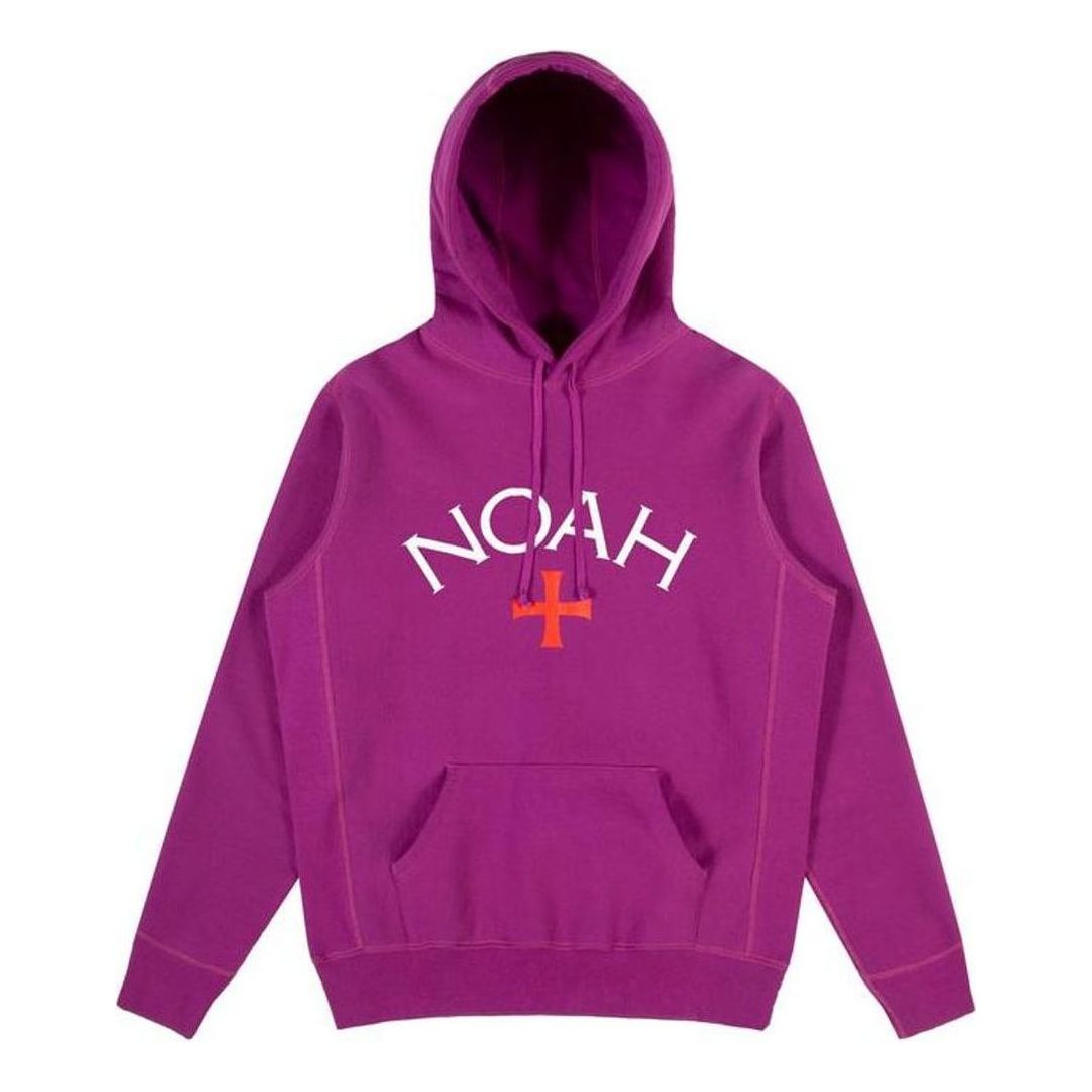 Mikina Noah Noah Core Logo Cross Graphic Hoodie Fialová | NOAH-SS18-007, 0