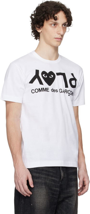 Tričko Comme des Garçons COMME des GARÇONS PLAY Logo T-Shirt Biela | AX-T068-051, 1