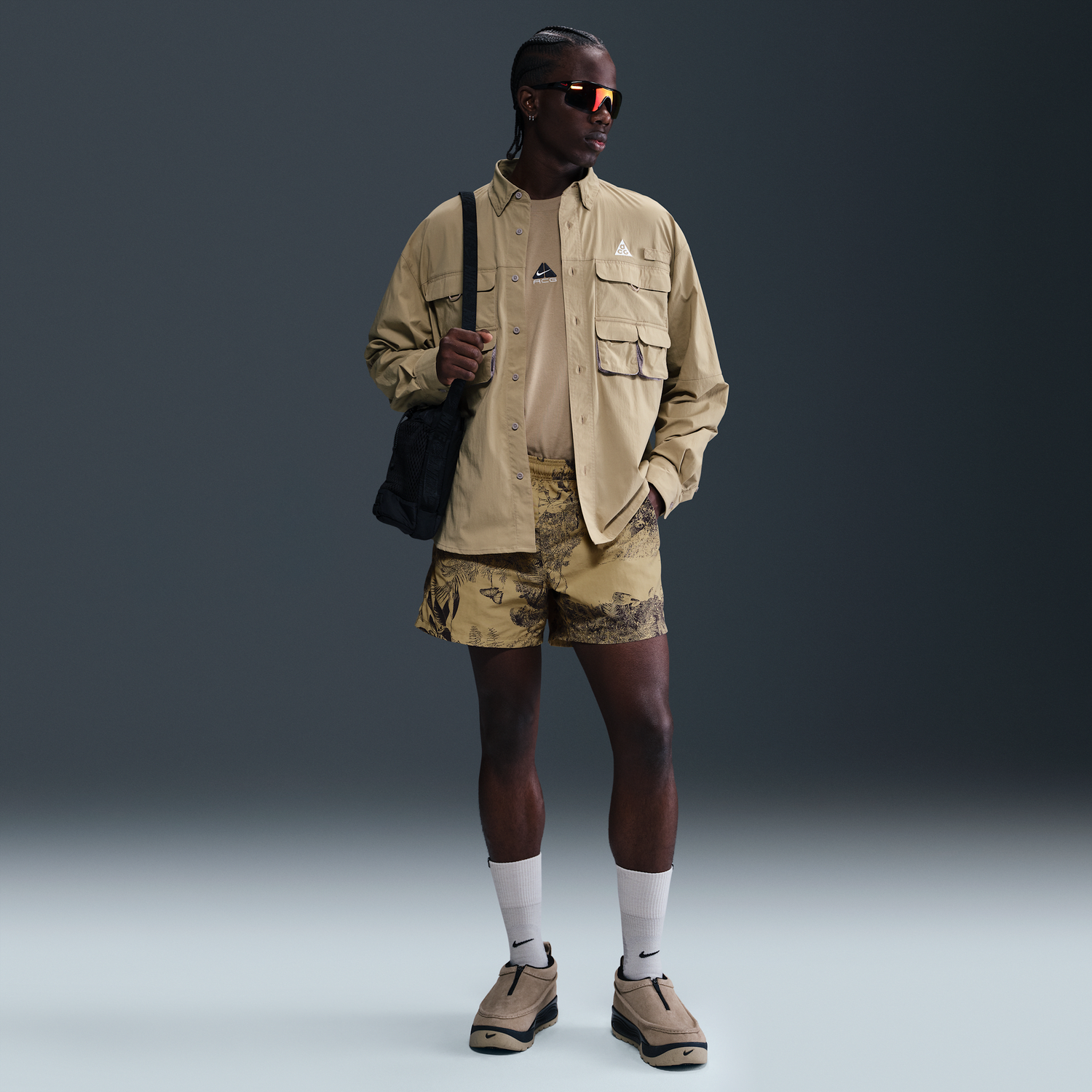 Košeľa Nike ACG ACG Reservoir Goat Print Shorts Béžová | HJ2889-297, 0