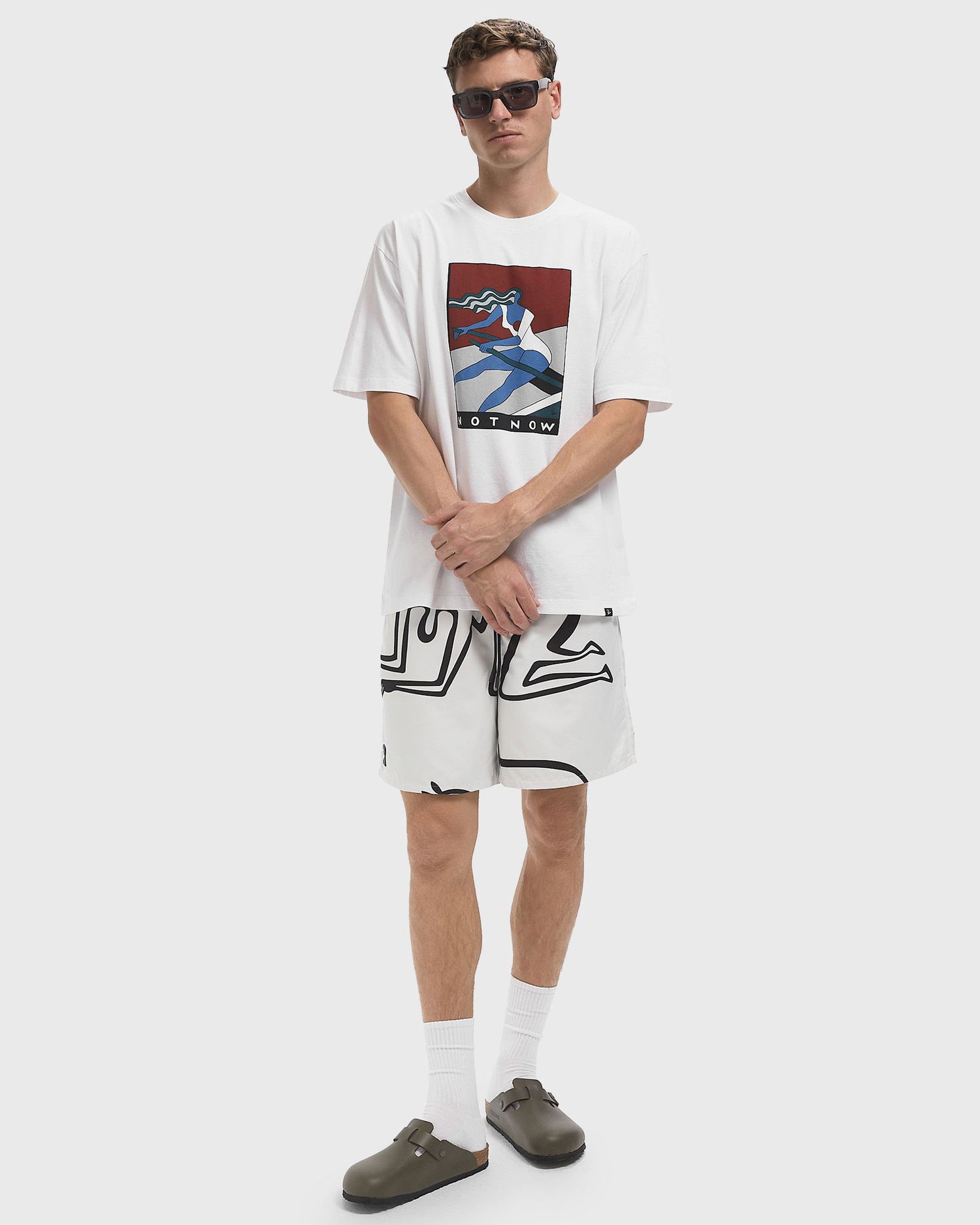 Tričko By Parra Not Now Graphic T-Shirt Biela | 53410, 1