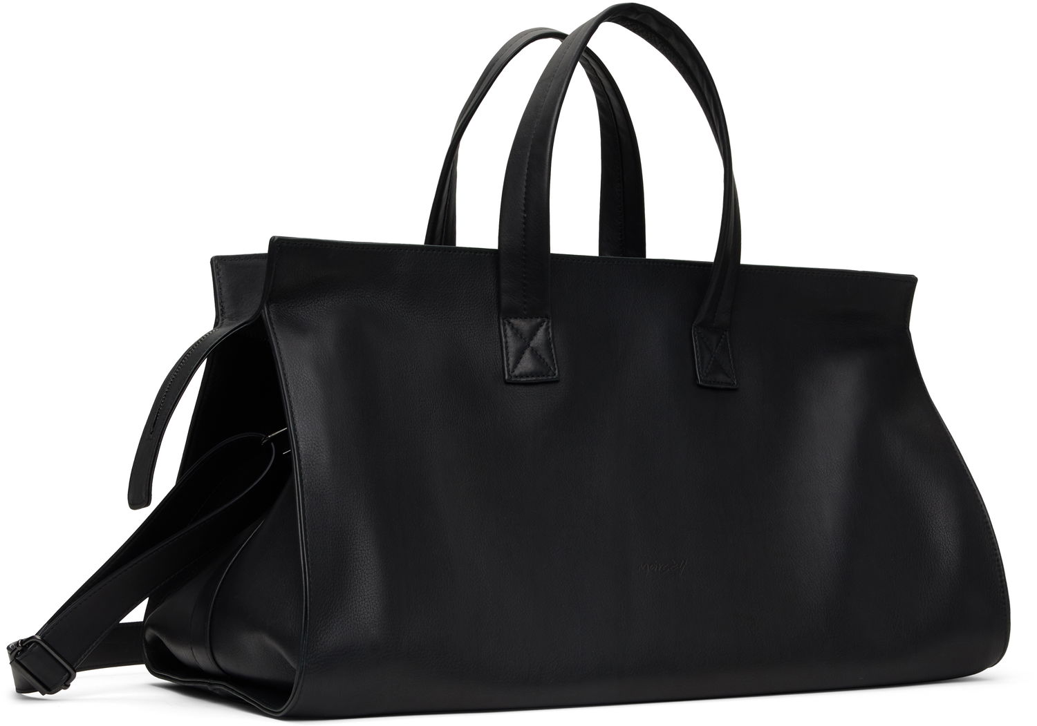 Cestovná taška Marsèll Marsell Quarantotto Leather Weekender Duffle Čierna | MB0427 P016, 1