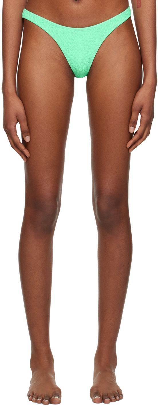 Plavky Alexander Wang Jacquard Bikini Bottom Zelené | 4CC2238040