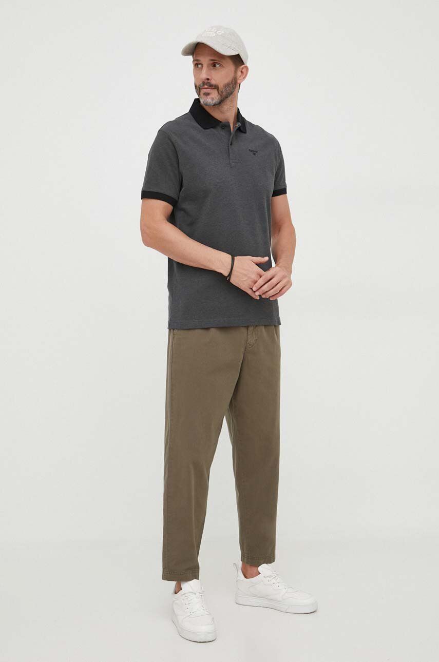 Polo tričko Barbour Barbour Polo Shirt Šedá | MML0628, 1