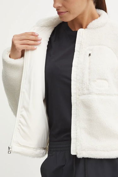 Bunda The North Face White Cropped Fleece Jacket Biela | NF0A88ZBQLI1, 5