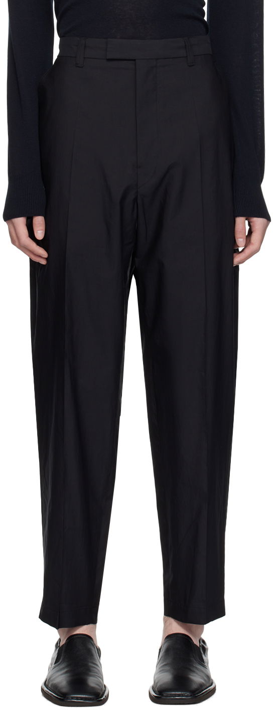 Nohavice LEMAIRE Lemaire Washed Cropped Trousers Čierna | PA1105 LF1209, 0