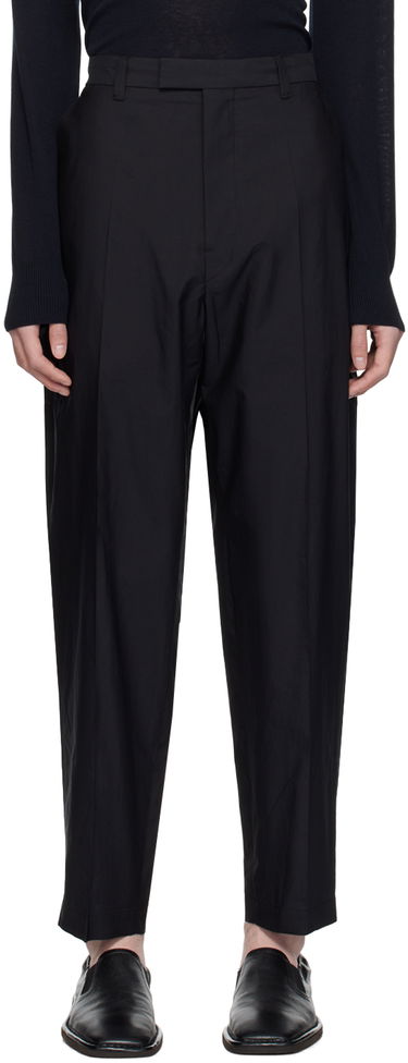Nohavice LEMAIRE Lemaire Washed Cropped Trousers Čierna | PA1105 LF1209, 0