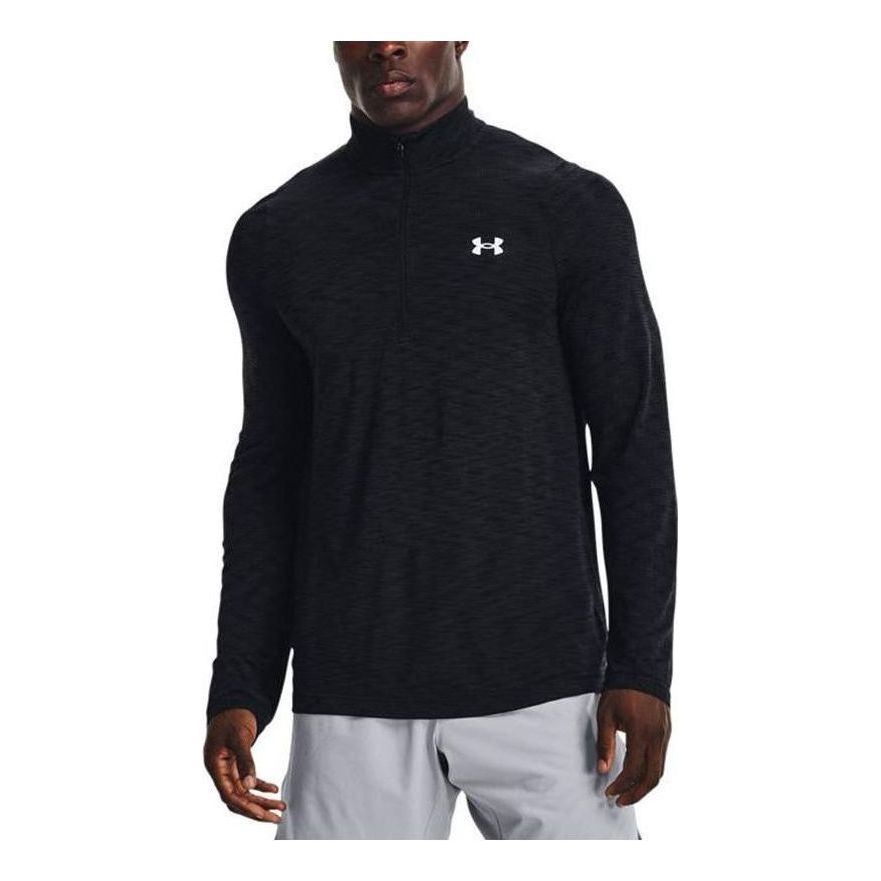 Mikina Under Armour Men's Seamless Half-Zip Training Top Čierna | 1359875-001, 0
