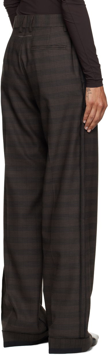 Nohavice Maison Margiela MM6 Maison Margiela Checked Tailoring Trousers Hnedá | S52KA0536 M35475, 2