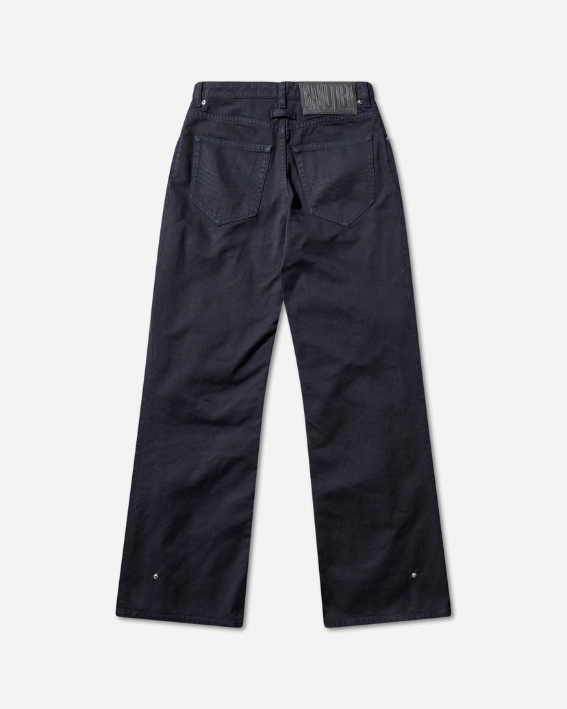 Džínsy Jean Paul Gaultier Snap-Button Denim Jeans Čierna | 2504WTR037W049 59