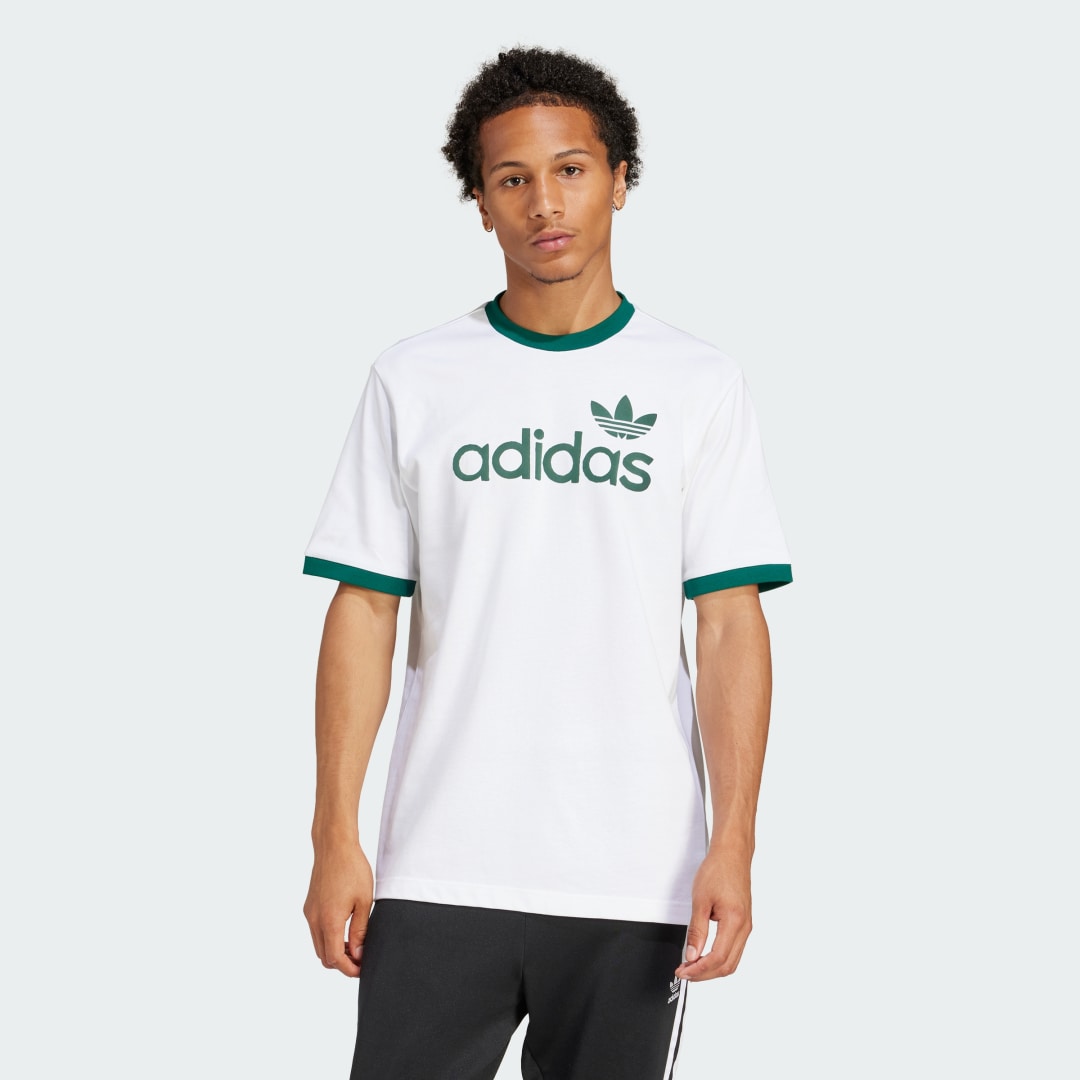 Tričko adidas Performance Classics Trefoil Ringer Tee Biela | JC8371, 0