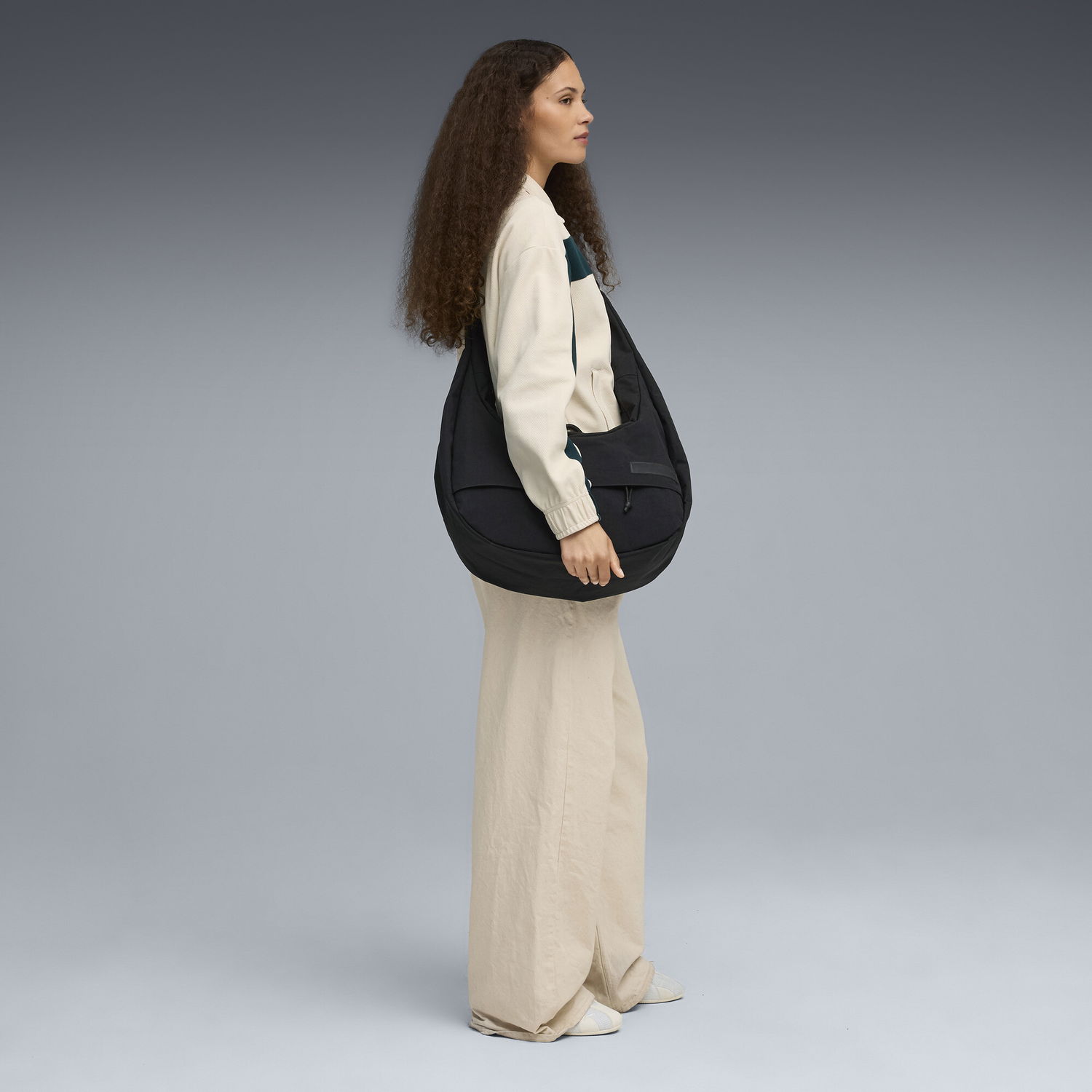 Taška cez rameno Puma Large Hobo Bag 16.5 l Čierna | 091848_01, 1
