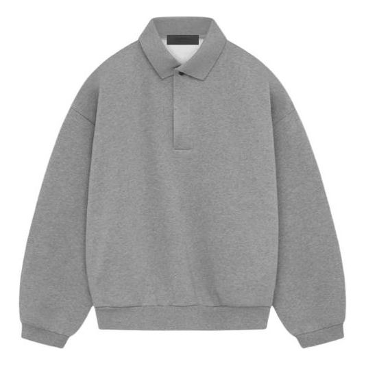 Polo tričko Fear of God Essentials Longsleeve Polo Šedá | 192SP244393F, 0