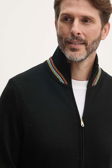 Sveter Paul Smith Paul Smith Wool Zip Cardigan Čierna | M1R.905Y.N02501, 0