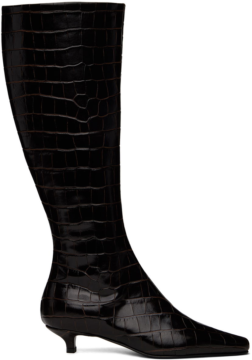 Pláštenka TOTEME TOTEME 'The Slim' Knee-High Boots Čierna | 241-WAS954-LE0023