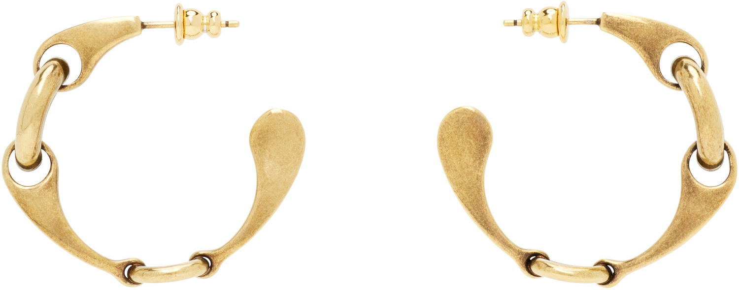 Náušnice CHLOÉ 'The Chloé Spirit' Linked Teardrop Hoop Earrings Žltá | CH26SJE05CB7, 0