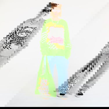 Mikina Footshop Spiritual Gangster Graphic Knit Sweater Zelené | FTSHP_391, 9