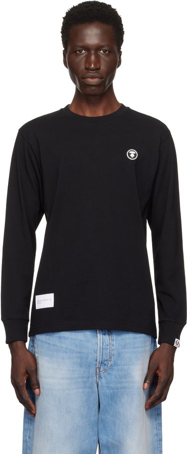 Tričko AAPE by A Bathing Ape AAPE by A Bathing Ape 'AAPE Now' Long Sleeve T-Shirt Čierna | AAPLTM1540XXNBKX, 0