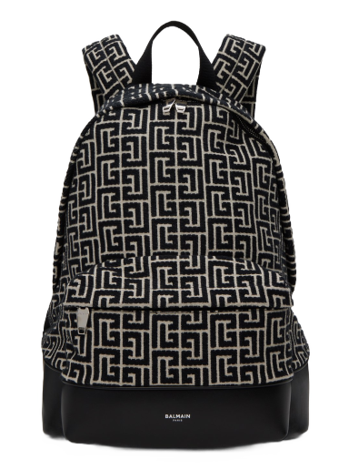Batoh Balmain Monogram Backpack Čierna | CM1GE150TJMY