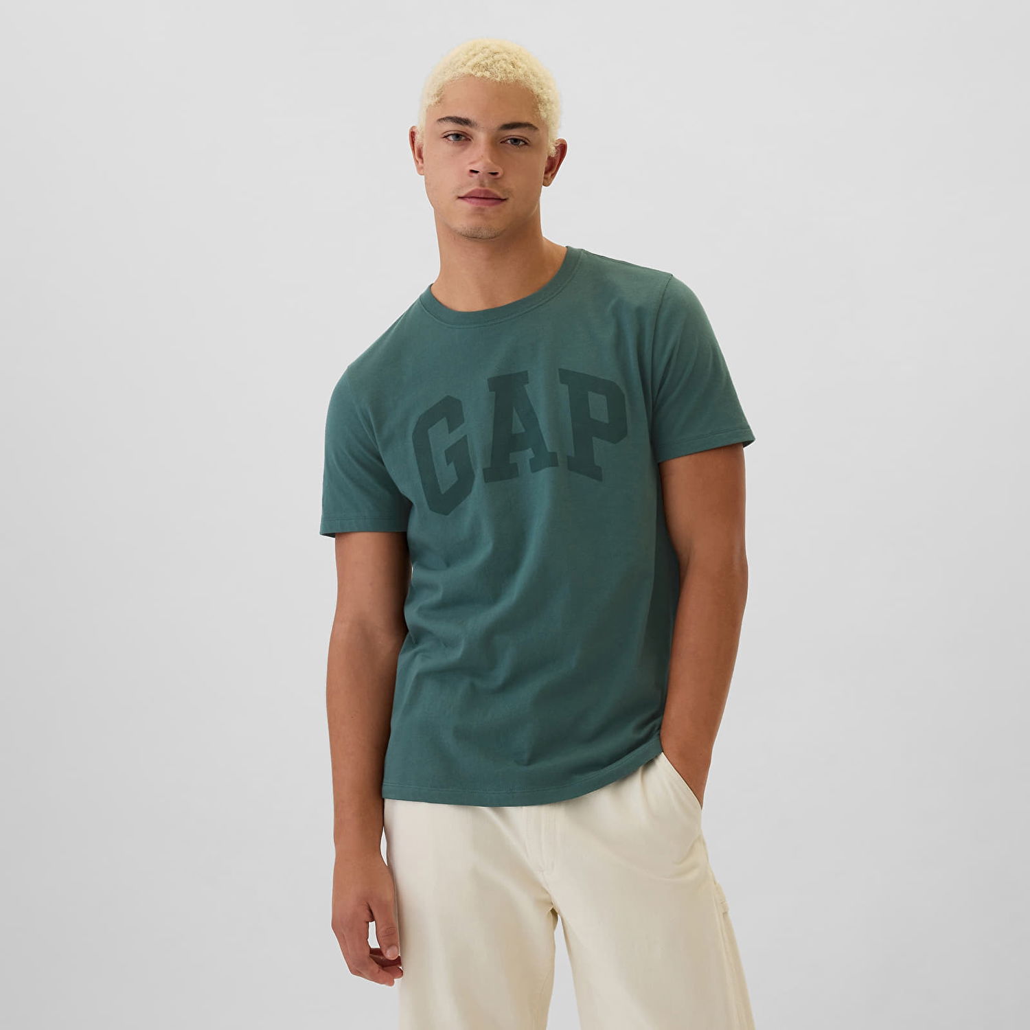 Tričko GAP T-shirt Logo Tee Moores Green S Zelené | 542157-02, 0