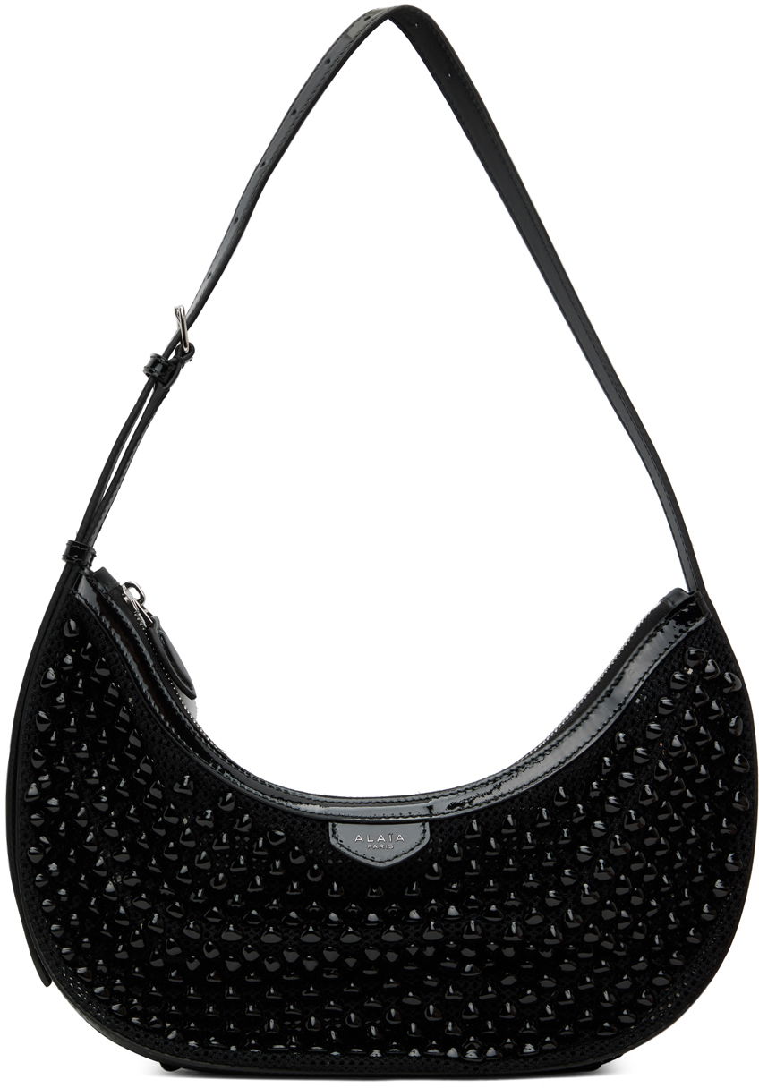 Taška cez rameno Alaïa ALAÏA Black One Piece Demi Lune Bag Čierna | AA1S02731CA311, 0