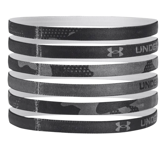 Doplnky Under Armour Under Armour UA Mini Graphic HB Headbands (6-Pack) Čierna | 1286897-020, 1