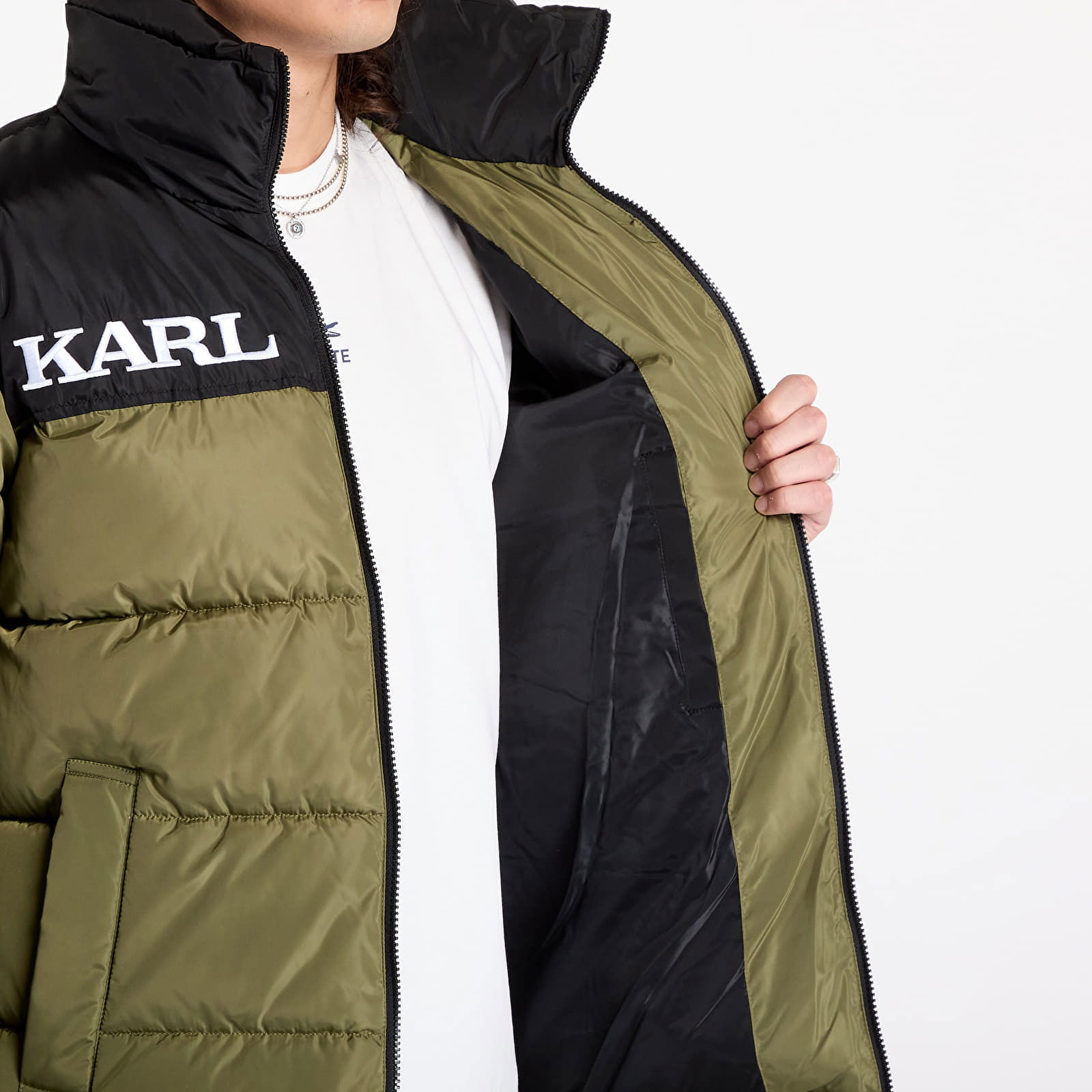 Jacket Retro Essential Puffer Jacket Olive L