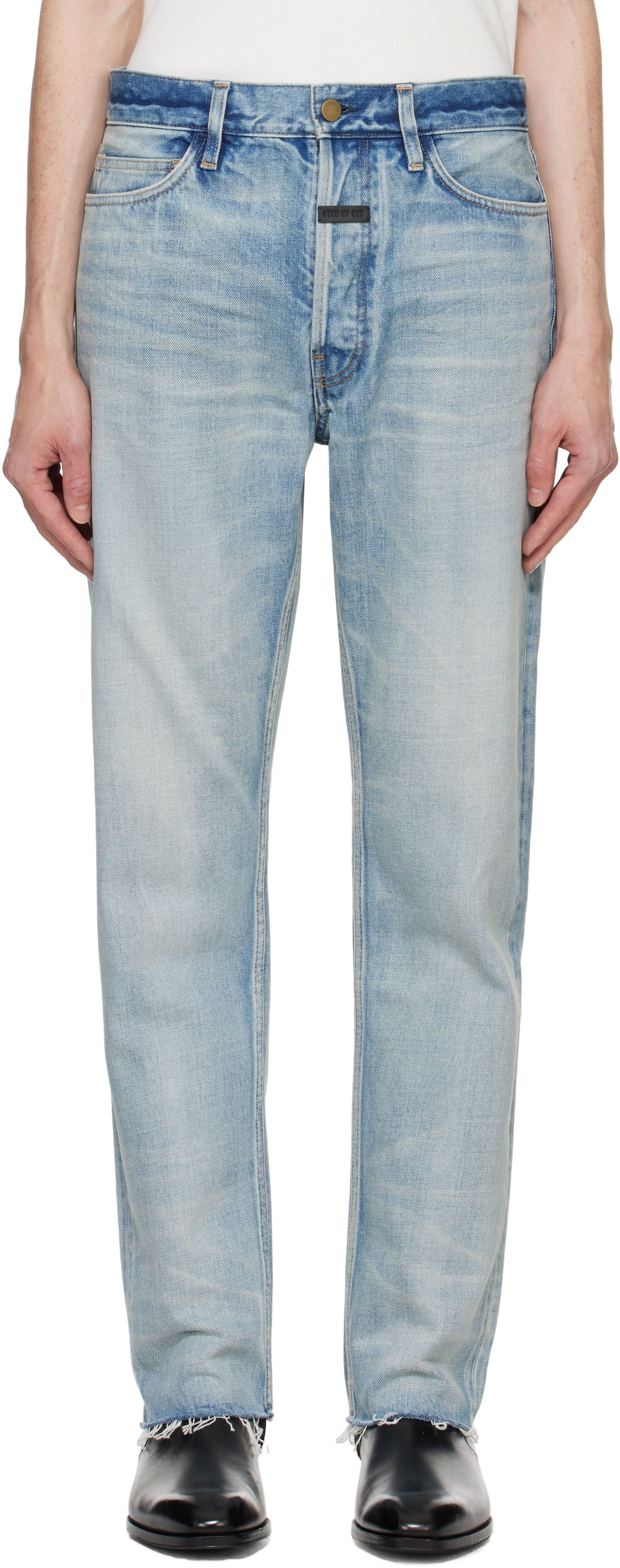 Džínsy Fear of God Classic 5 Pocket Jeans Modrá | FG24FW40-2001DNM, 0