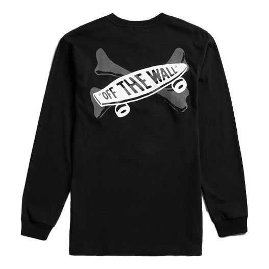Tričko Vans Vault x WTAPS Long Sleeve Bones T-Shirt Čierna | VN0A4TRCBLK1, 0