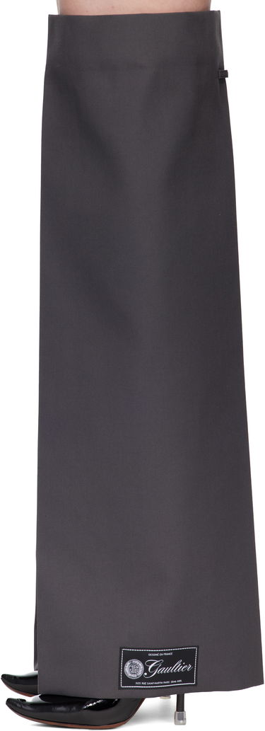 Nohavice Jean Paul Gaultier Jean Paul Gaultier Logo Patch Gaiters Šedá | 25/04-W-AC036-W040-04, 2