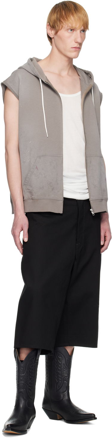 Mikina Maison Margiela MM6 Maison Margiela Paint Splatter Sleeveless Hoodie Šedá | SH2HG0005 M25013, 3