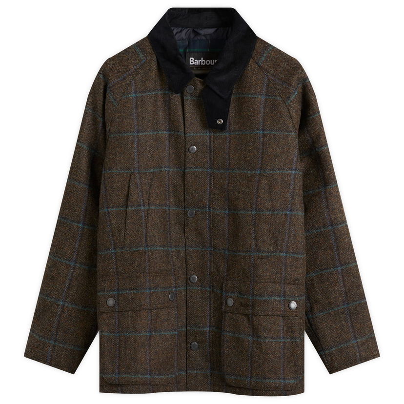 Bunda Barbour Bedale Check Wool Jacket Large Hnedá | MWO0288BR72