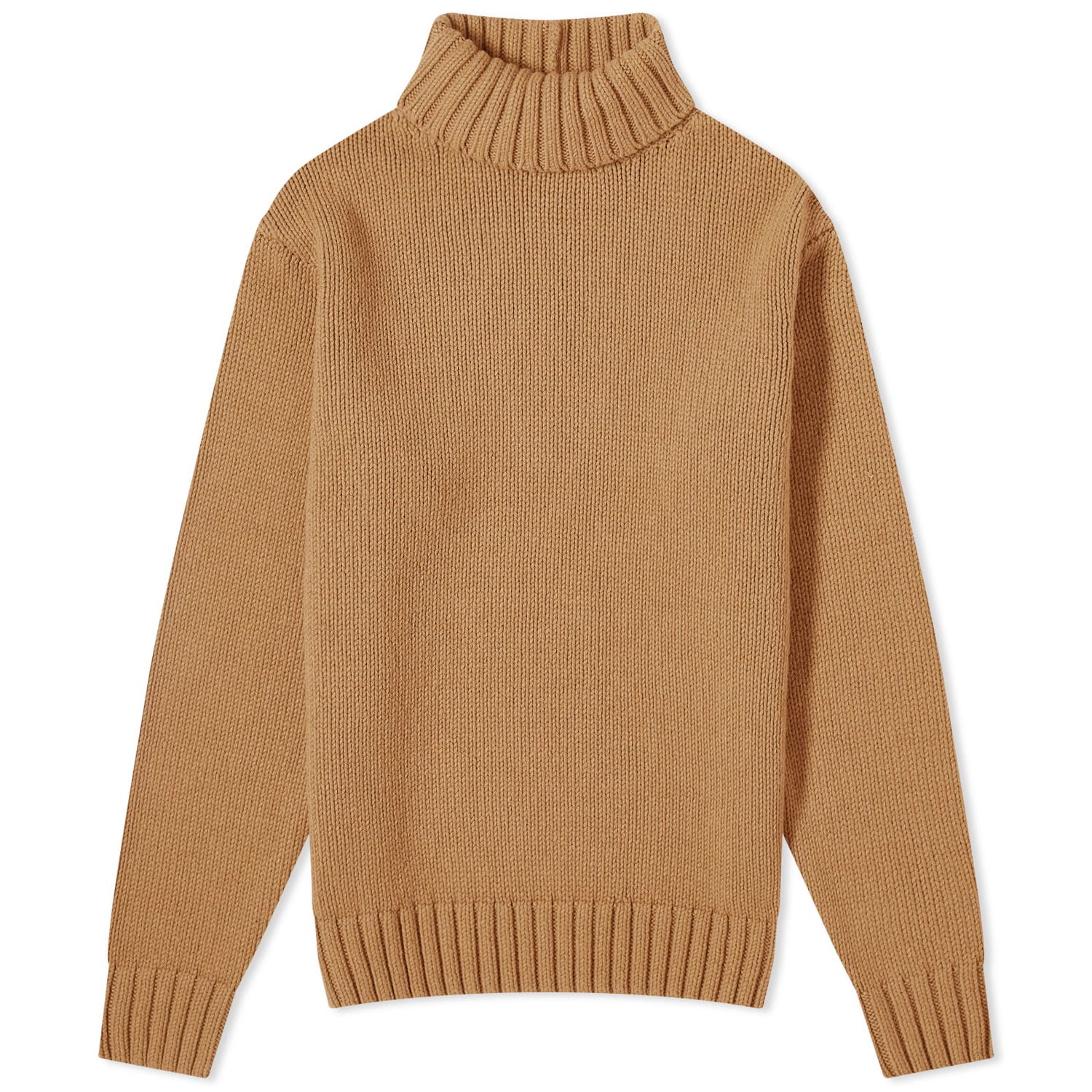 Sveter Helmut Lang Helmut Lang Funnel Neck Knit Sweater Hnedá | N10HW705-E05, 1