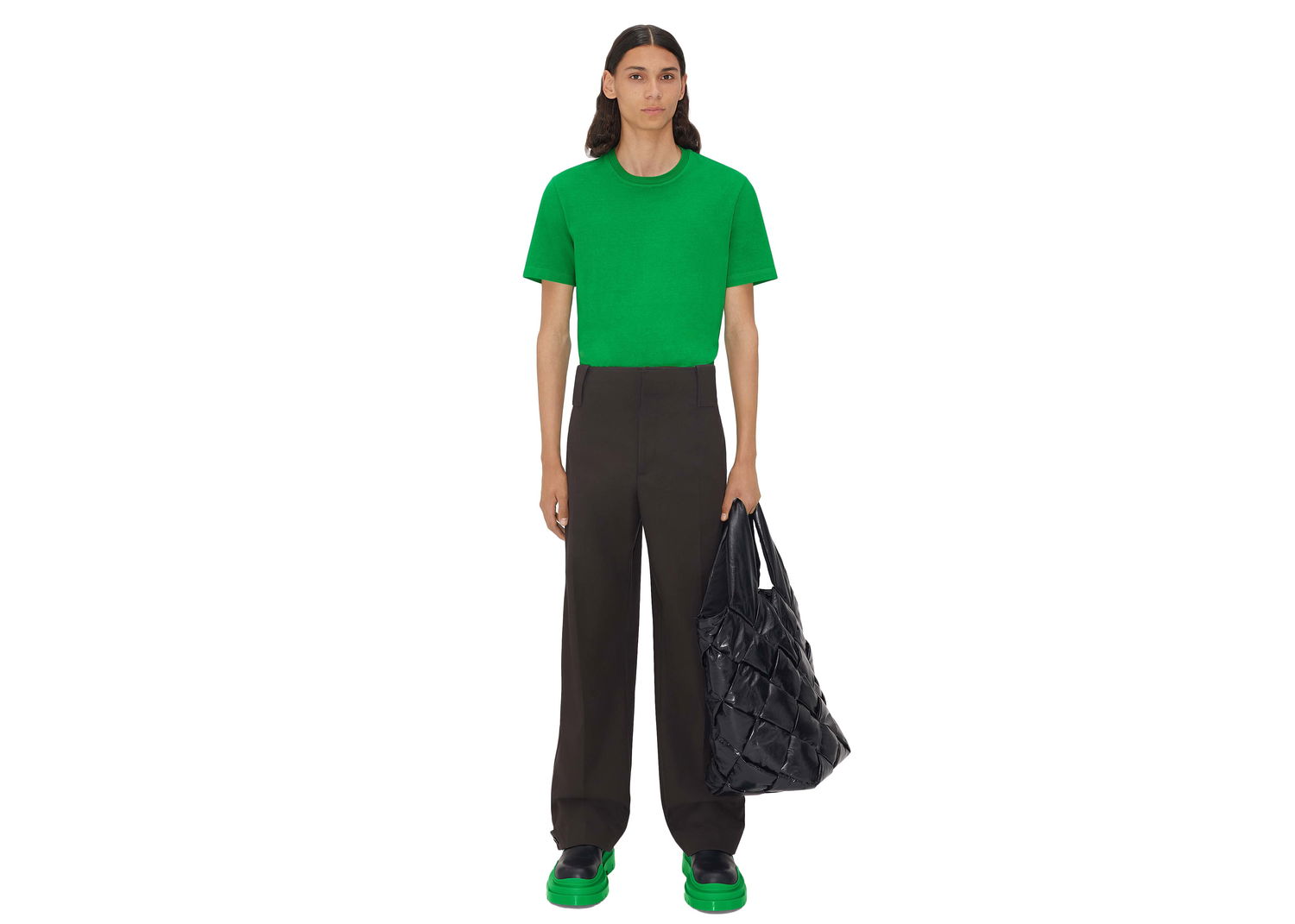 Tričko Bottega Veneta T-shirt Zelené | 649055VF1U04809, 0