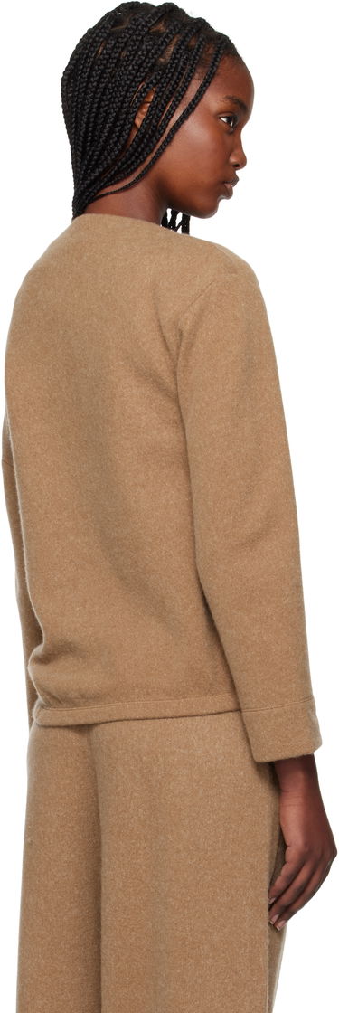 Sveter Max Mara Max Mara Oxa Boat Neck Sweatshirt Hnedá | 2511921048600, 2