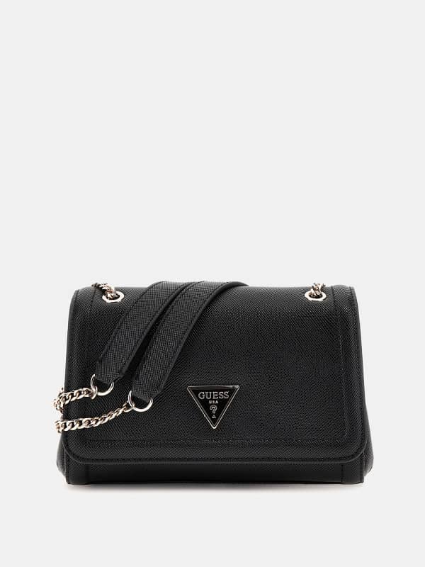 Taška cez rameno GUESS Noelle Saffiano Mini Crossbody Bag Čierna | HWZG7879210, 0