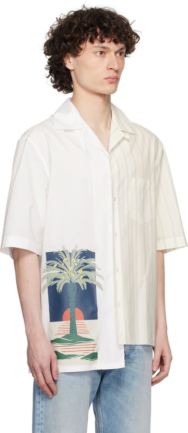 Košeľa LANVIN Lanvin Printed Asymmetric Shirt Biela | RM-SI0014-6001-P25, 1
