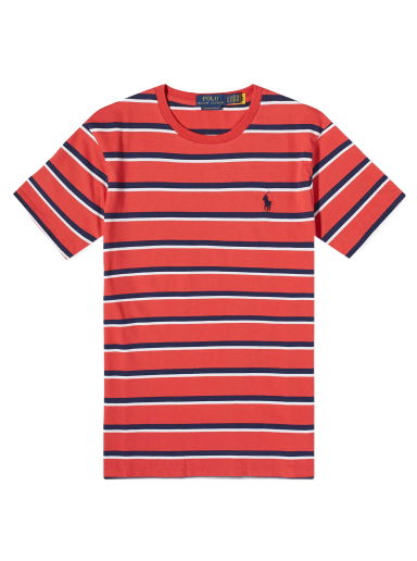 Tričko Polo by Ralph Lauren Polo Ralph Lauren Men's Multi Stripe T-Shirt Spring Red Multi Červená | 710916587002