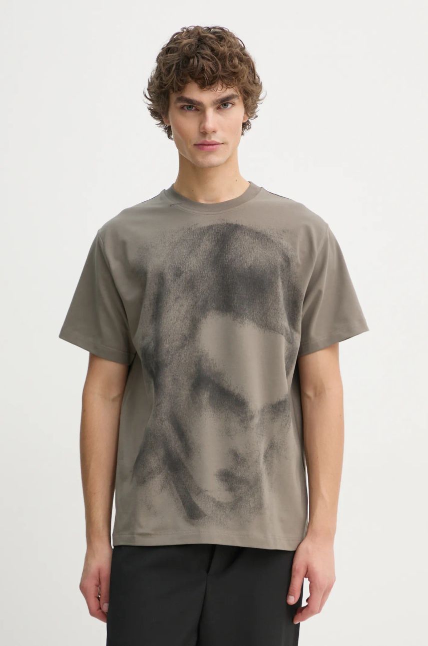 Tričko HELIOT EMIL Abstract Print T-Shirt Zelené | AW24.M.09.128.DG23, 0