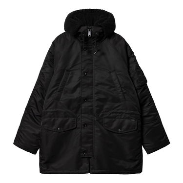 Parka Carhartt WIP Hooded Parka with Faux-Fur Lining Čierna | I033929_9, 8