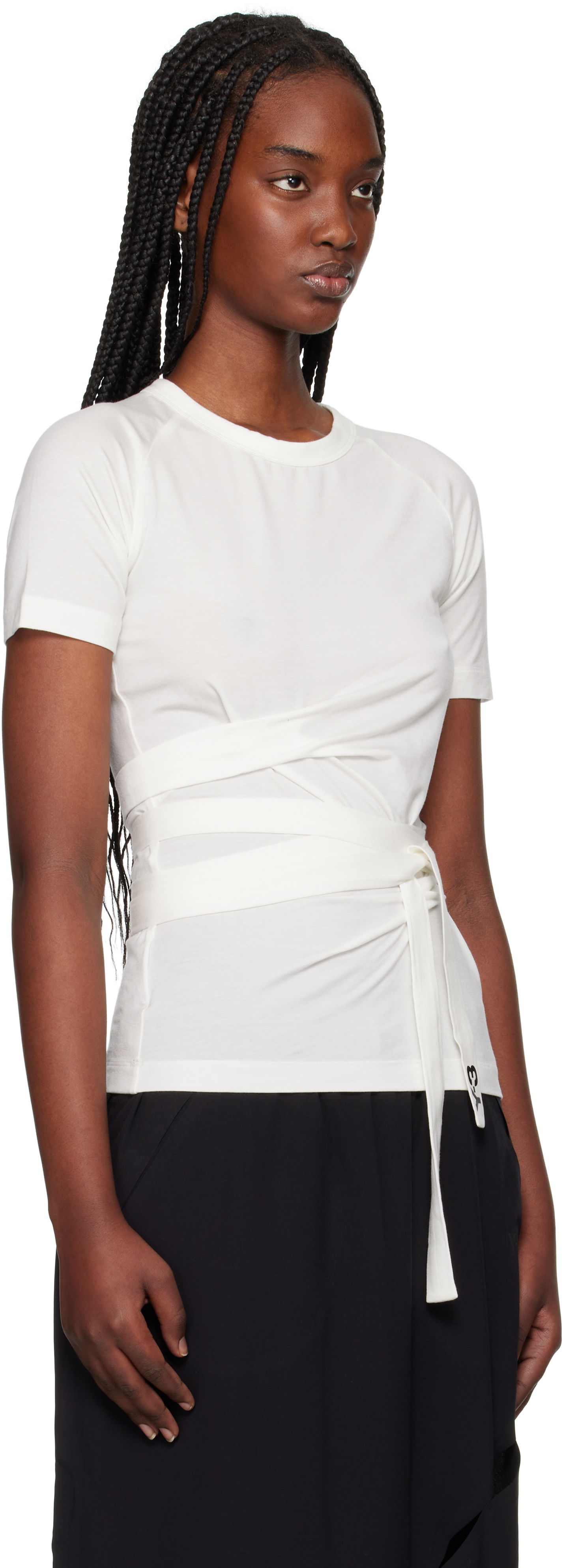 Tričko Y-3 Y-3 Wrap T-Shirt Biela | JM7854, 1