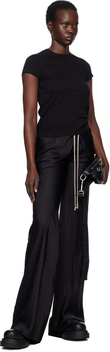 Tričko Rick Owens Rick Owens Hollywood Cropped Level T-Shirt Čierna | RP01E7235 JA, 3