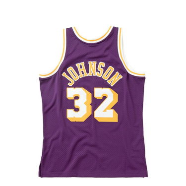 Dres Mitchell & Ness NBA Swingman Jersey Los Angeles Lakers Magic Johnson Fialová | SMJYGS18176-LALPURP84EJH, 2