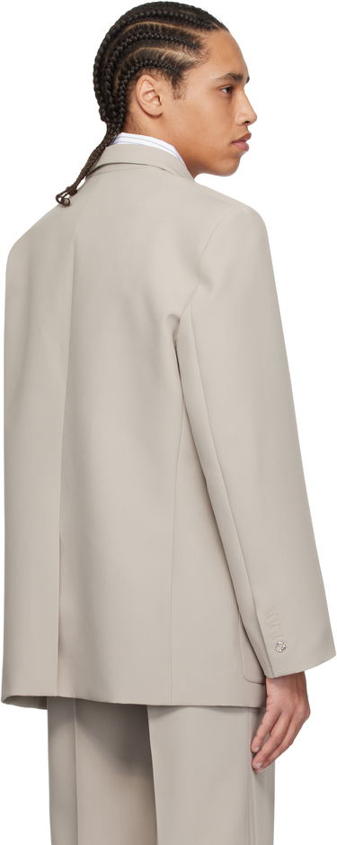 Bunda Coperni Coperni Tailored Blazer with Belted Pocket Béžová | COPV69F3004MEN, 2